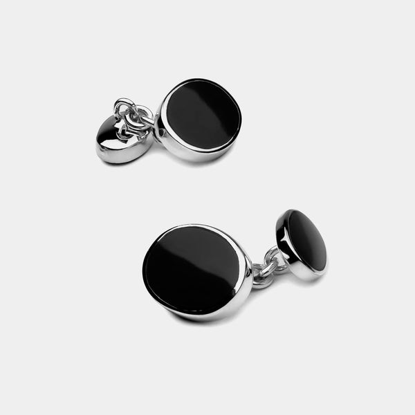 Sterling Silver Cufflinks, vintage cufflinks, black onyx 925 cufflinks, l womens mens cufflinks, flower selling cufflinks