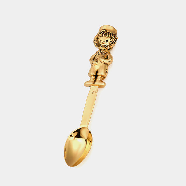 Silver Baby Spoon Boy, sterling silver 925/1000, 34 g, Gold Plated –  ANTORINI®