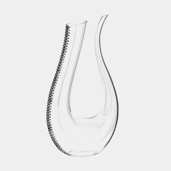 Glass Decanter Carafe Victory, Silver-Plated-ANTORINI®