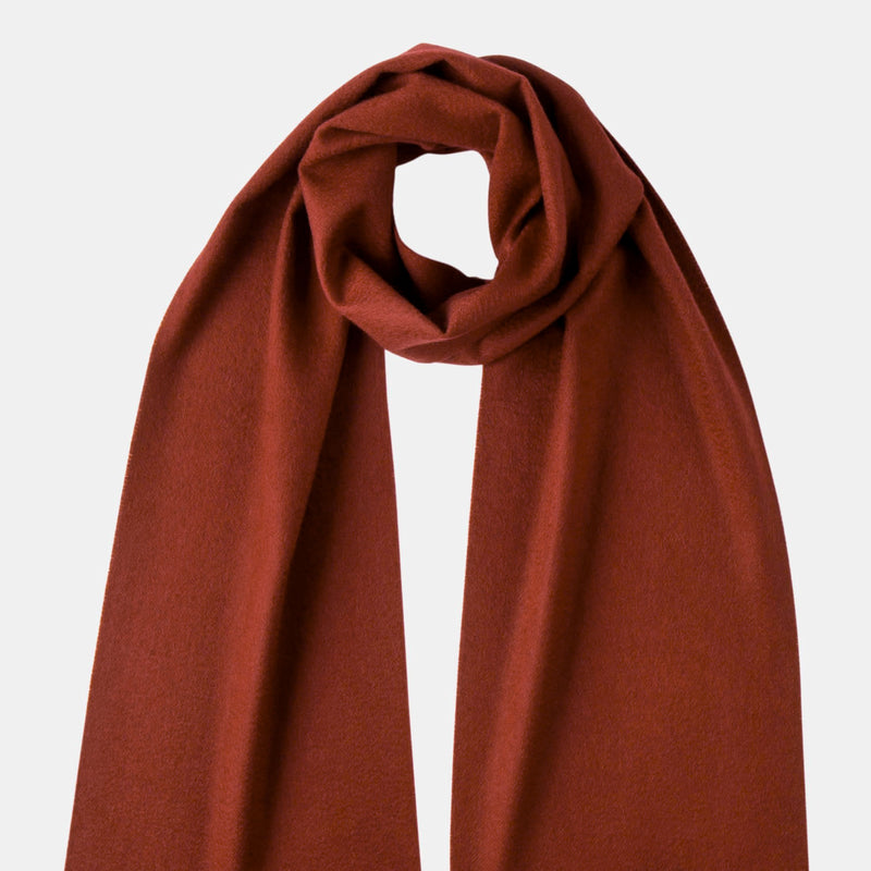 Oversized Cashmere Scarf, Burgundy-ANTORINI®