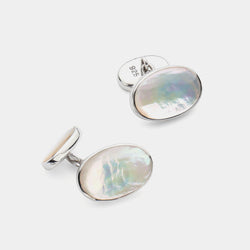 Silver Cufflinks Pearl, Silver 925/1000, 3,5 g-ANTORINI®