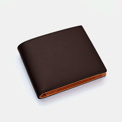 Men's Wallet ANTORINI in Dark Brown and Cognac, 8cc-ANTORINI®