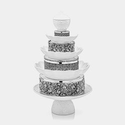 Nine Tier-Cake Stand Imperialle with Silver-plated Decorations-ANTORINI®