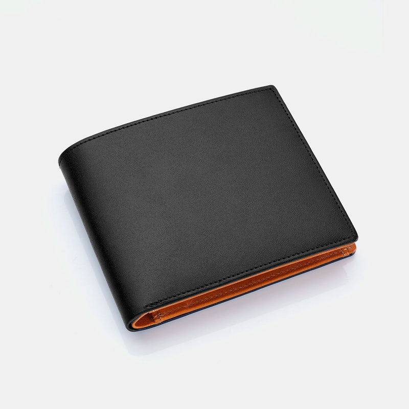 Men's Wallet ANTORINI in Black and Cognac, 8cc-ANTORINI®