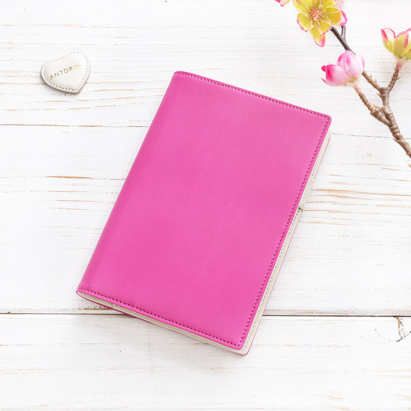 Leather A6 Personal Organiser in Pink Gritti Leather – ANTORINI®