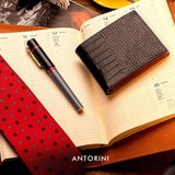10cc Bifold Wallet in Black, ANTORINI Naples – ANTORINI®