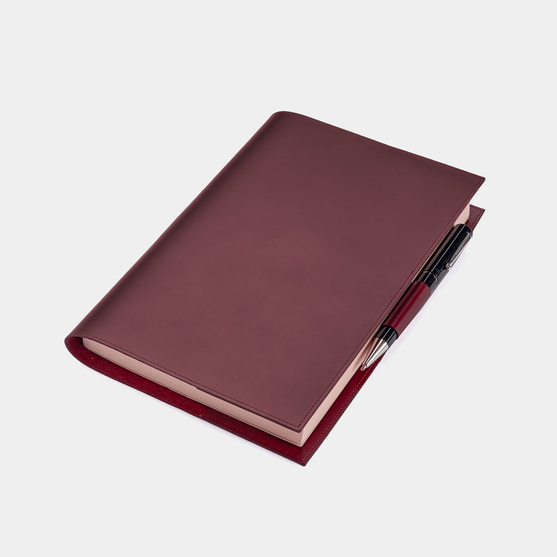 Leather Refillable Diary in Burgundy-ANTORINI®