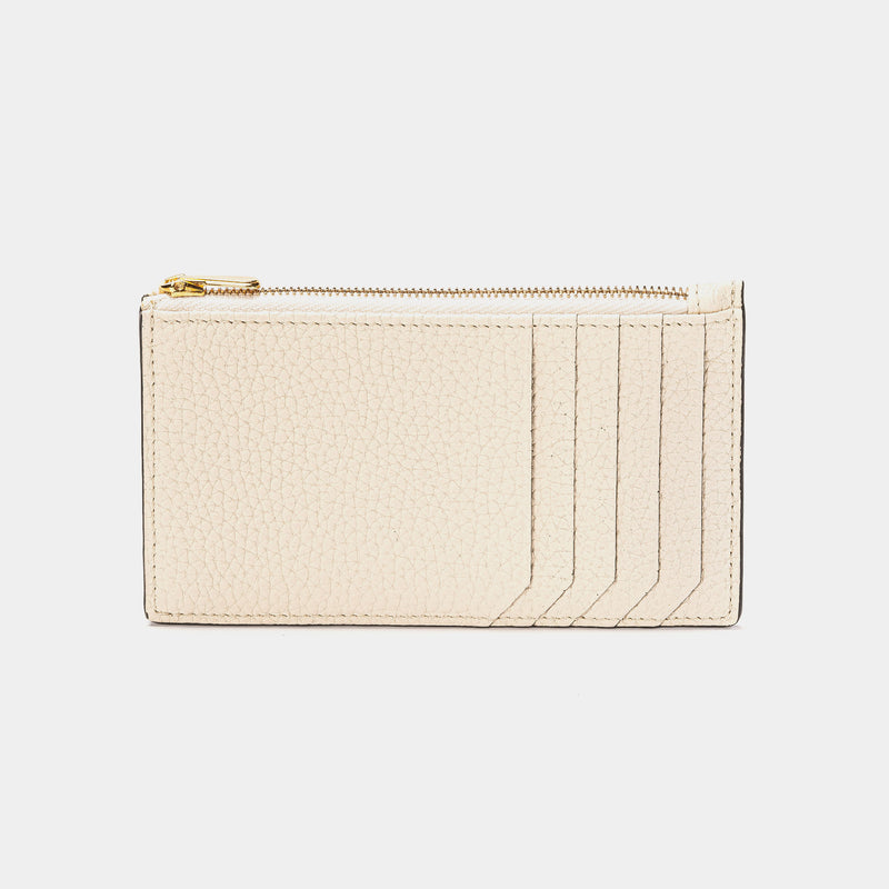 CELINE Bifold Wallet with Coin Pocket logo Leather