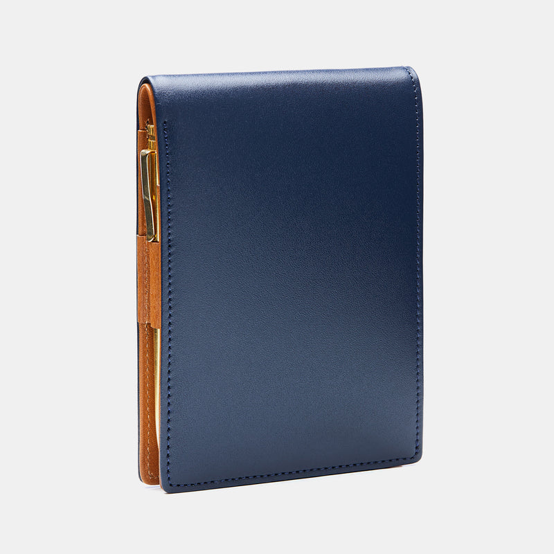 Pocket Memo Pad in Navy and Cognac-ANTORINI®