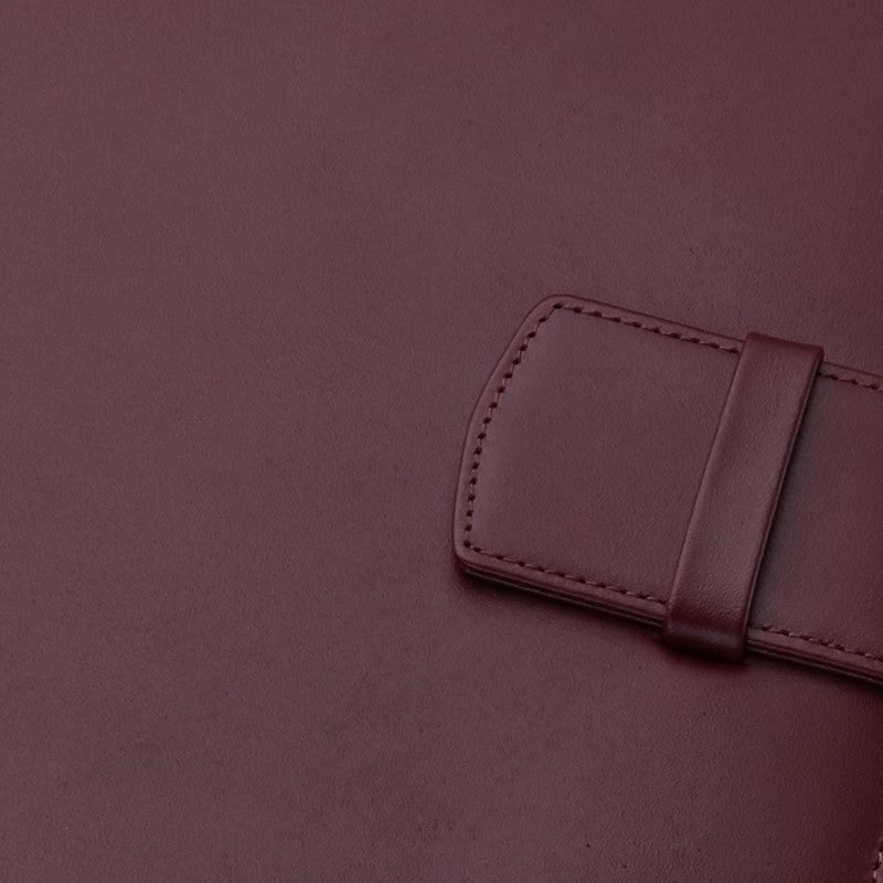 A5 Leather Organiser ANTORINI, Red & Cognac – ANTORINI®